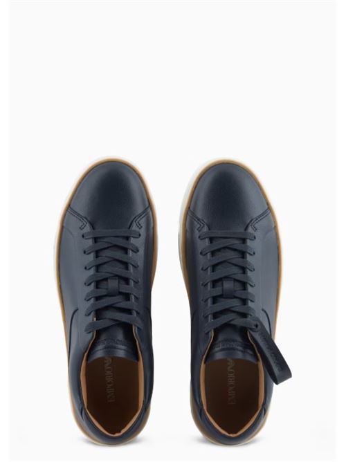 Leather sneakers with contrasting welt Emporio Armani | EM003081 AF18228.UB109